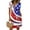 Red, variant on Women's 4th of July 250th Anniversary Floral Print Dress Short Sleeve Button Neck Casual Crew Neckline Independence Day Patriotic USA Flag Summer Everyday Wear Relaxed Fit Dress Blue L