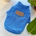 thumbnail image 3 of Pet Fashion Hoodie, Designer Look Pullover for Style-Conscious Pet Owners, Makes a Statement at Pet-Friendly Cafes and Social Events. Blue M, 3 of 3