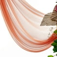 thumbnail image 5 of MDS Pack of 10 Yard Wedding Arch Draping Fabric sheer Chiffon Fabric Drapery for Wedding Ceremony Reception Swag and Backdrop Decorations Fabric 60” width - Coral Peach, 5 of 6