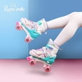 thumbnail image 4 of Runcinds Patins à Roulettes pour Tout-Petits pour Filles, Patins à Roulettes pour Enfants à 4 Tailles Réglables pour Petites Filles avec Roues Lumineuses, 4 of 7