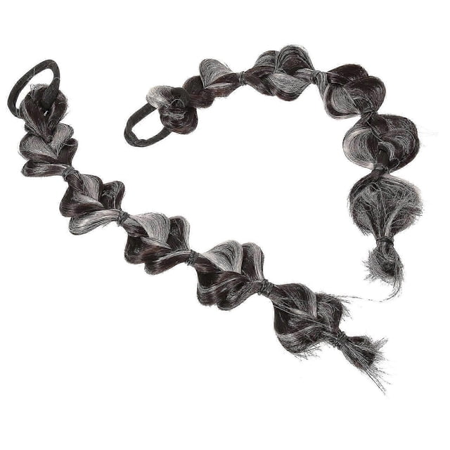 Braided Ponytail Extensions Womens Hair Extensions Bubble Ponytail Extension for Daily Use 36x5cm