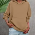 thumbnail image 2 of Dyfzdhu Hoodies Oversized Sweatshirts Fleece Long Sleeve Shirts Pullover Fall Clothes With Pocket Hoodies For Women, 2 of 7