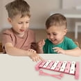 thumbnail image 4 of Pink Wooden Eight Key Xylophone For Children Promotes Hand Eye Coordination And Musical Development Safe Play Instrument Ages 3 And Above 135 Chars, 4 of 5