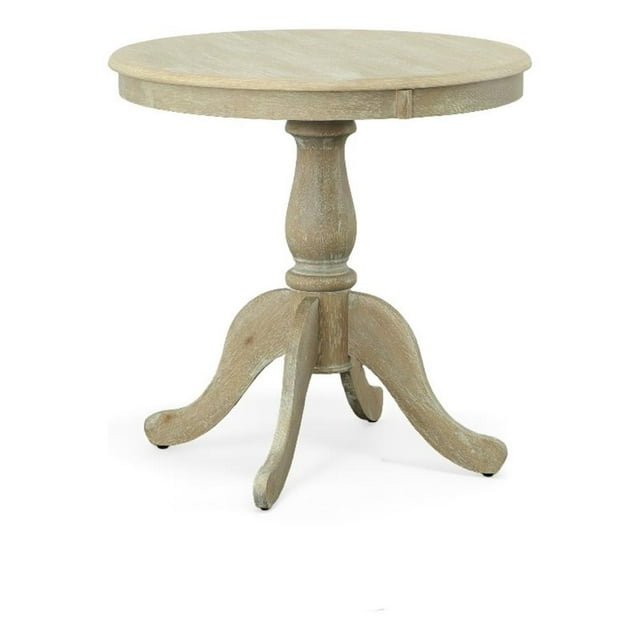 Carolina Classics Fairview Table de Salle à Manger Ronde à Piédestal de 30 Pouces en Bois Flotté Naturel