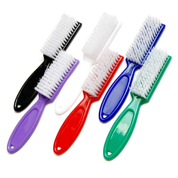 Luxxii (6 Pack) Handle Grip Nail Brush - Fingernail Scrub Cleaning Brushes Nail Hand Scrubbing Cleaning Brush