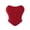 Brick Red, variant on Glitter Corset Tops for Women Breathable Mesh Going out Strapless Bustier Crop Top