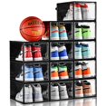 thumbnail image 1 of Caja para guardar zapatos INSTY, grande, transparente, paquete de 12, 1 of 7