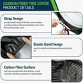thumbnail image 5 of Tire Covers 4 Pack, Tire Wheel Protector for Truck, SUV, Trailer, Camper, RV, Carbon Fiber Spare Tire Cover Sun Rain Snow Protector, Universal Fits Tire Diameters 29-31.75 inches,Black, 5 of 9