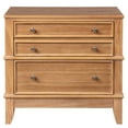 thumbnail image 5 of EUROCO  3-Drawer Side Table Nightstand for Bedroom, Living Room,  Hallway, Entryway,Silver Handle Finish, 5 of 6