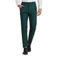 thumbnail image 2 of Blekii Men's Plaid Suit Pants, Business Casual Trousers with Classic Cut, Solid Color Versatile Dress Pants, Comfortable Fabric for Office Wear, Refreshment Style for Spring/Summer,, 2 of 9