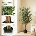 thumbnail image 4 of HOMCOM 4.3FT Artificial Ficus Tree for Indoor Decoration, 4 of 10