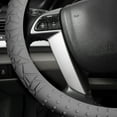 thumbnail image 2 of FH Group Soft Silicone Steering Wheel Cover with Textured Pattern and Anti-Slip Grip Design, UV-Resistant, Easy Installation, Durable, Waterproof & Odorless, Universal Fits 14.5" - 15.5" - Gray, 2 of 4
