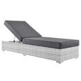 thumbnail image 2 of Modway Convene Outdoor Patio Chaise in Light Gray Charcoal, 2 of 8