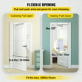 thumbnail image 3 of VEVOR Automatic Door Opener,100-240V for Max.220lbs Doors,Swing Door Operator for Disabilities with 2 Wireless Remotes,Keypad, 2 Exit Buttons, 5 ID Cards, 2 Stainless Steel Push Buttons,CE Listed, 3 of 9