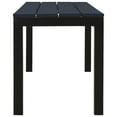 thumbnail image 2 of vidaXL Garden Bench 110 cm Steel and WPC Black, 2 of 4