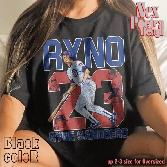 Vintage Ryne Sandberg Ryno 23 Distressed T-Shirt