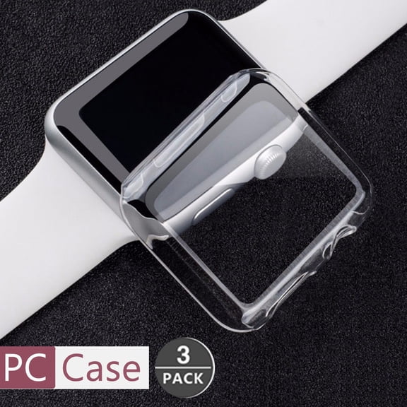 3 Pack PC Cover for Apple Watch Case 40mm 44mm 42mm 38mm iWatch Accessories Hard Bumper Screen Protector Apple Watch Series 6 5 4 3 SE