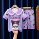 thumbnail image 1 of Lindo Sanrios verano pijamas de chico Kawaii Anime MyMelody Cinnamoroll Kuromi pantalones cortos de manga corta ropa de casa de dibujos animados conjunto de dos piezas regalo, 1 of 4