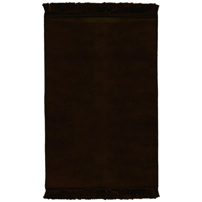Omleiding Kennis maken Impasse Solid Plain Janamaz Sajadah Dark Brown Color Velour Sajda Mat with Tassels - Walmart.com Omleiding Kennis maken Impasse Solid Plain Janamaz Sajadah Dark Brown Color Velour Sajda Mat with Tassels - Walmart.com