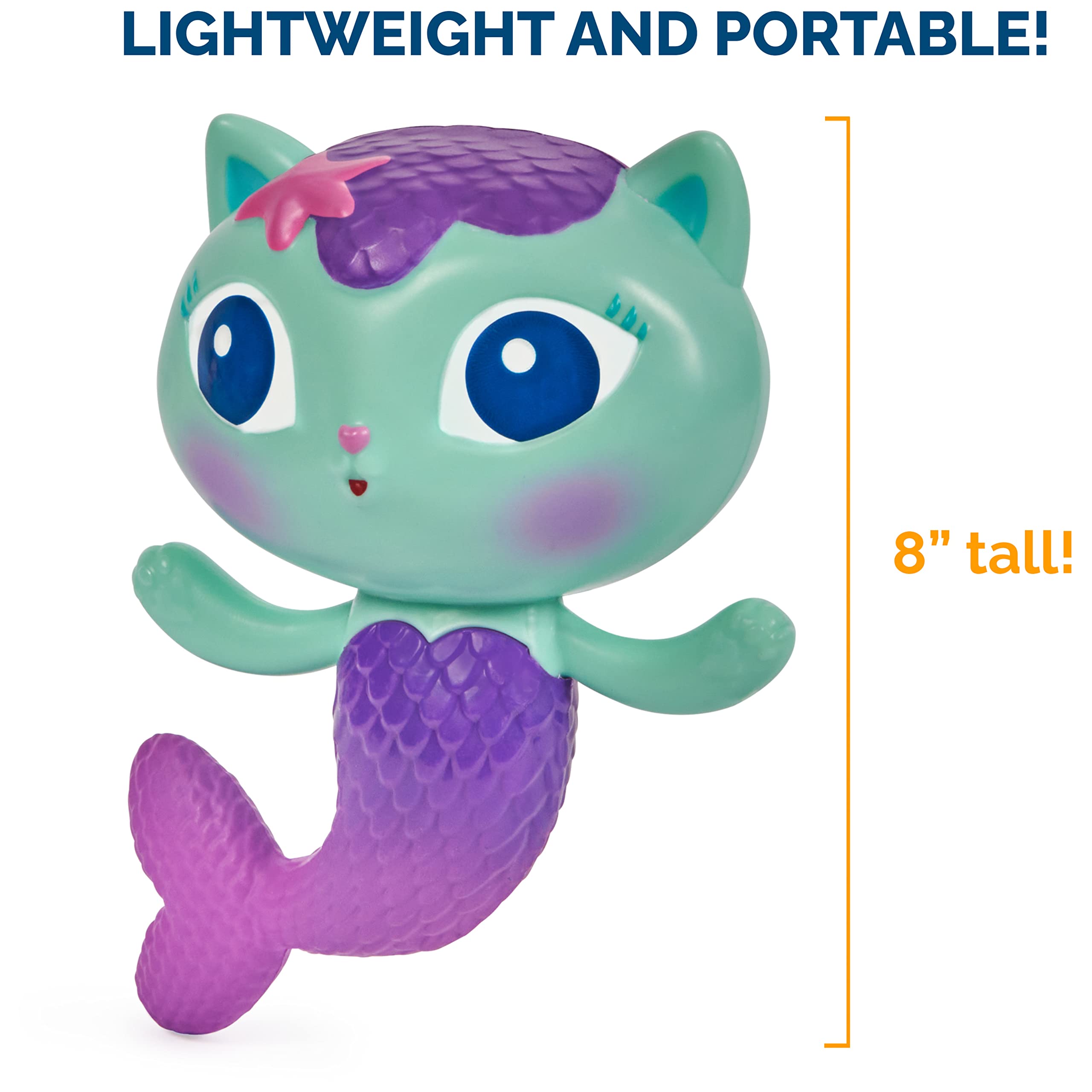 Swimways Gabbys Dollhouse Mercat Floatin' Figures, Swimming Pool Accessories & Kids Pool Toys, Gabby's Dollhouse Party Supplies & Water Toys for Kids Aged 3 & Up