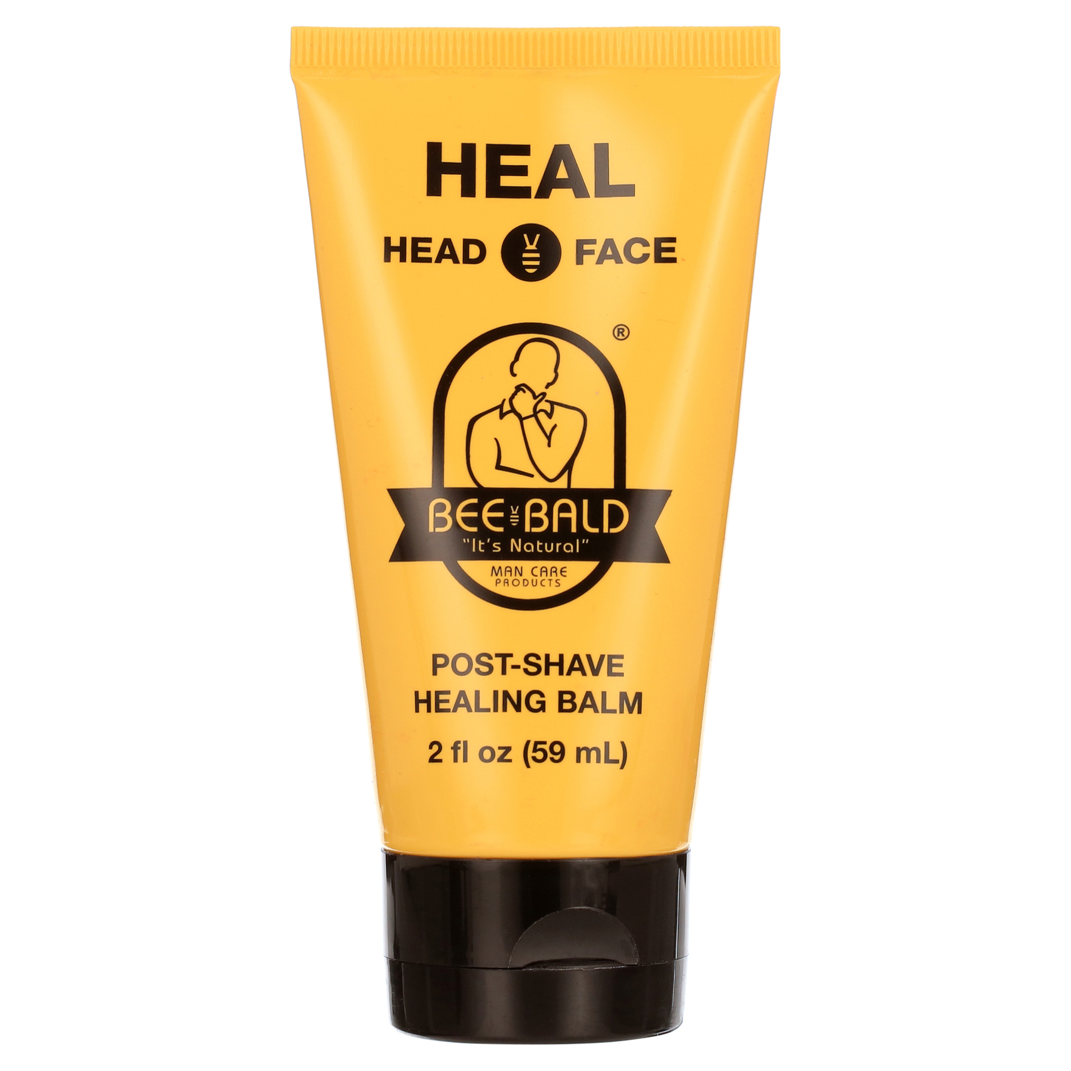 Bee Bald HEAL After Shave for Men Healing Balm, Immediately Calms & Soothes Damaged Skin, Treats Bumps, Redness, Razor Burn & Other Shaving Irritations, 2 fl oz
