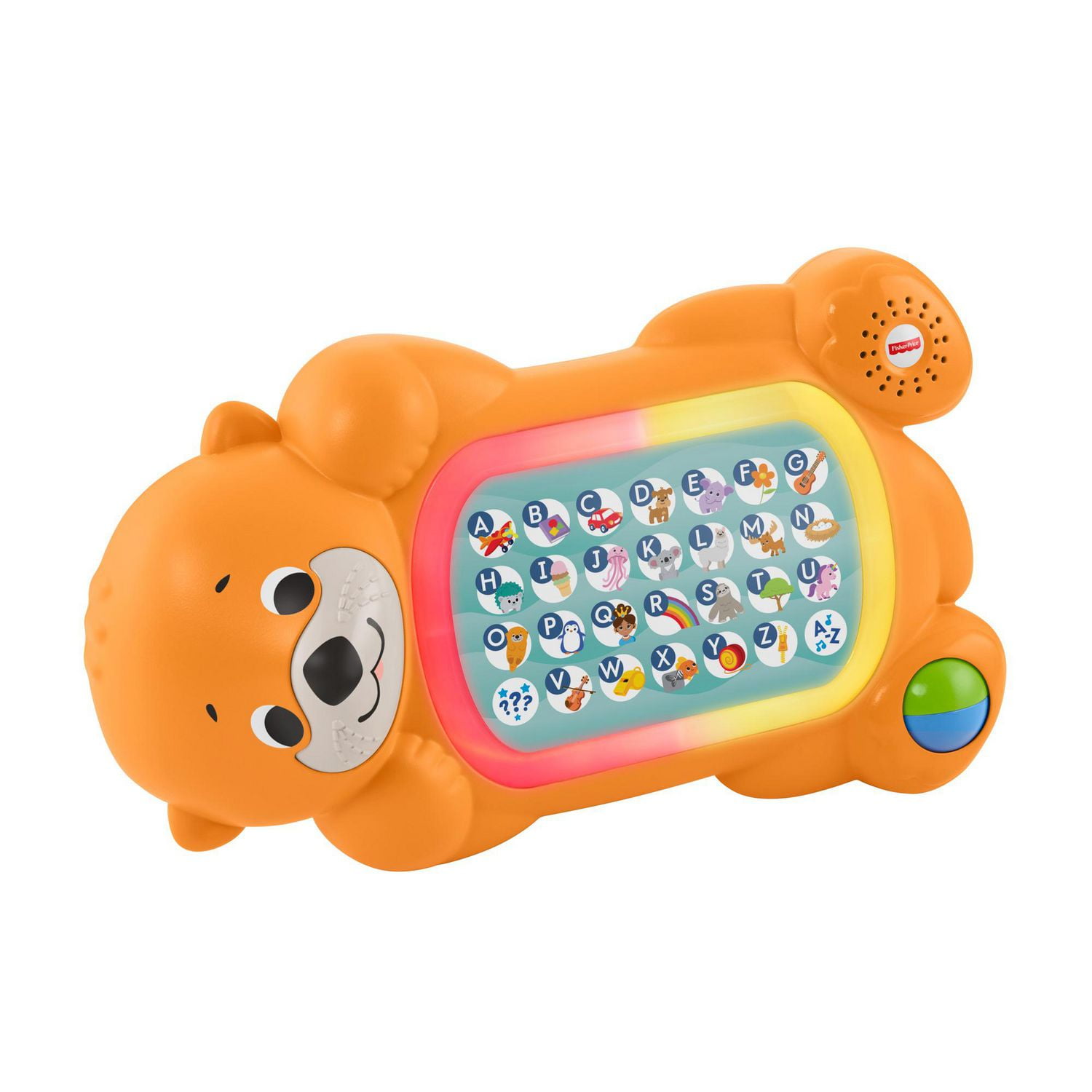 Fisher-Price Linkimals A to Z Otter Interactive Keyboard Baby Toy - French Edition