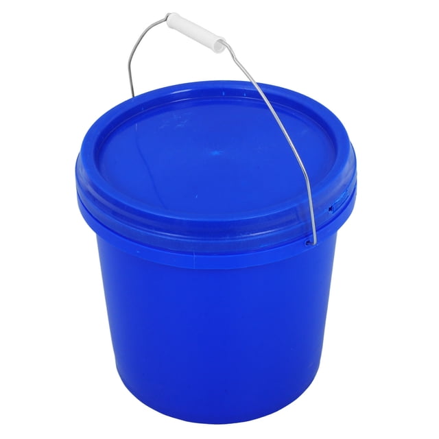 ETHZZLE Seau Hermétique en Plastique avec Poignée pour Compost de Cuisine et Rangement de Boissons Bleu