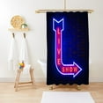 thumbnail image 2 of Funny Shower Curtain for Bathroom, Fun Neon Signs Live Show Fabric Shower Curtains Set, Cool Design Restroom Decor Accessories Hooks Included 70X70inches, 2 of 6