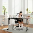 thumbnail image 4 of Walsunny Home Office Electric Standing Desk Height Adjustable Desk 63" x 23.6" Stand Up Computer Desk, Black Top Black Frame, 4 of 7