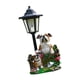 thumbnail image 1 of Figura de patio, decoración con luz solar, linda figura para césped, escultura de resina Perro, 1 of 9
