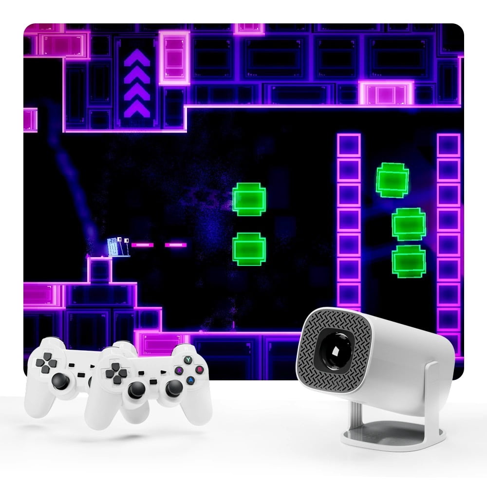 Retro projector; with vintage game console