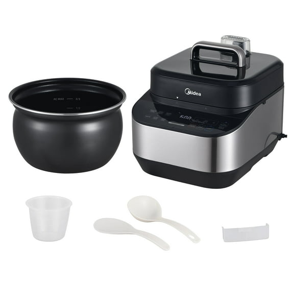 Midea Pressure Cooker, 5.3 Qt, 7-In-1, Auto Pressure Release, Advanced Temperature Control, Stainless Steel