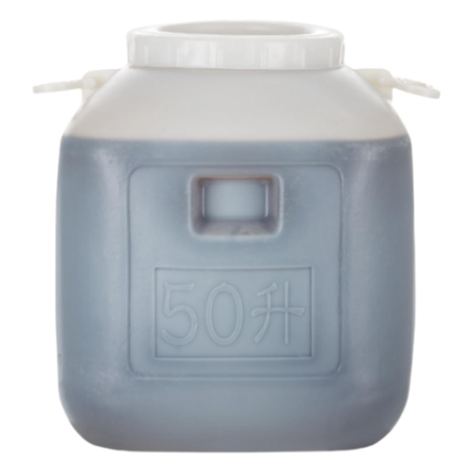 Fzaqwen Water Barrel Airtight Multipurpose Rain Barrel for Enzyme Fermentation White 50L Short