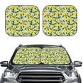 thumbnail image 2 of Daiia Lemon1 2PCS Car Windshield Sun Shade, Foldable Sun Shield for Car Front Window, Auto Sun Blocker Visor Protector Universal for Truck SUV Pickup-Medium, 2 of 7