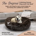 thumbnail image 2 of Best Friends by Sheri The Original Calming Donut Dog Bed – Washable Plush Pet Bed for Large Breeds up to 100 lbs, Shag Faux Fur, Dark Chocolate, Large (36" x 36"), 2 of 8