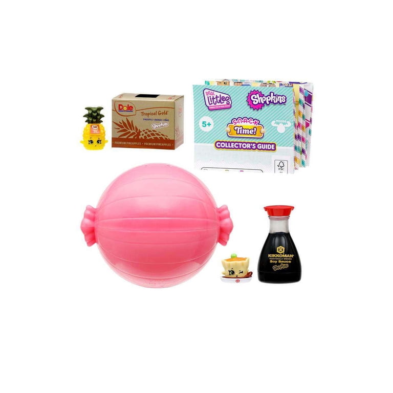 Moose Toys Shopkins Snackball Capsule Mystery Box, 18 Packs