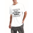 thumbnail image 5 of World's Best Husband & Daddy Graphic Men's T-Shirt - Soft Cotton Moisture-Wicking Breathable Crew Neck Tee, Gym-Friendly Casual Shirt for Running & Weekend Wear - Funny Gift for Dad Husbands, 5 of 10