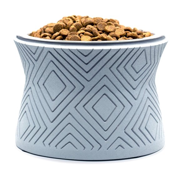 Pet Junkie Santa Fe Soporte Elevado Para Cuenco Para Mascotas Con Cuenco Interior Extraíble De Acero Inoxidable De 16 Oz Para Razas De Perros Pequeños O Gatos, Estación De Agua O Comida Para Perros El