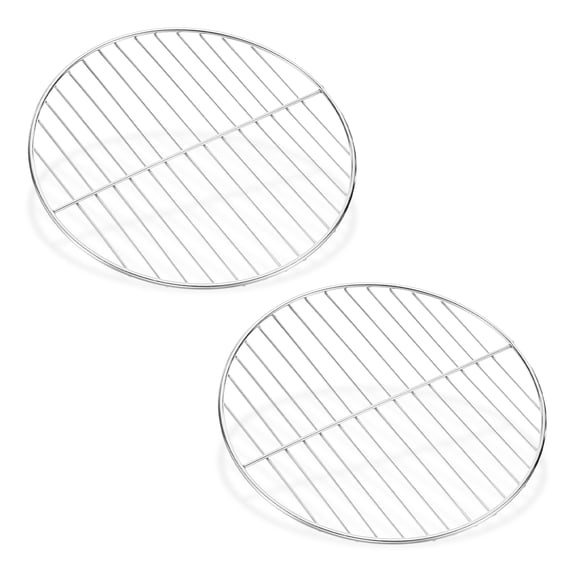 Uxcell 2 Pack Grill Grate Replacement, High Heat Steel for BBQ Accessories Parts, Hinged Cooking Grill Grate [8.66'']