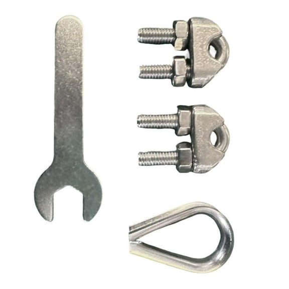 Wire Rope Locks Accessories Set Gym Machine Cable Replacement Attachments DIY for Steel Wire Wire Rope Fitness Pully Cable 6mm