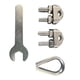 thumbnail image 1 of Juego de accesorios para cerraduras de cable de acero, accesorios para equipos, entrenamiento de gimnasio, ejercicios para 6 mm, 1 of 9