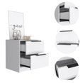 thumbnail image 4 of TUHOME Table de Nuit Kaia Tables de Nuit en Bois d'Ingénierie en Blanc, 4 of 7