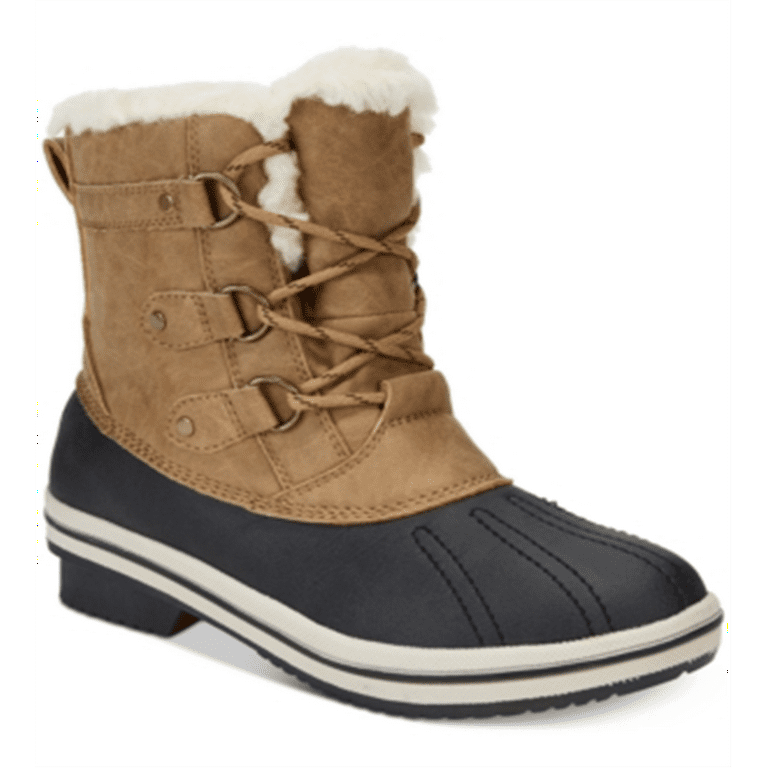 Pawz Womens Gina Faux Leather Cold Weather Winter Boots
