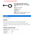thumbnail image 2 of Rear Differential Ring and Pinion - Compatible with 1964 - 1972 Pontiac GTO 1965 1966 1967 1968 1969 1970 1971, 2 of 2