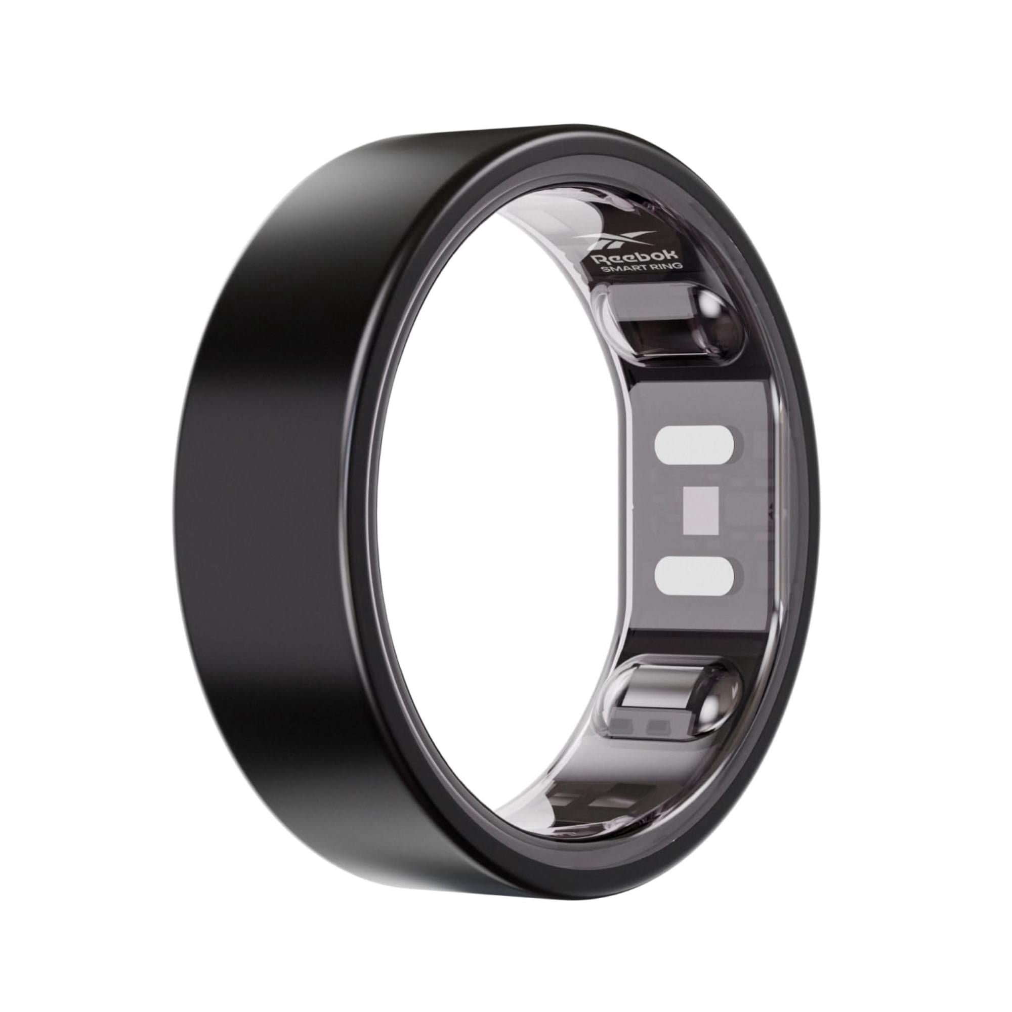 Reebok Smart Ring for Women or Men - Matte Black, Size 7 Fitness Ring - The Next Generation of Wearable Technology - Fitness and Sleep Tracker