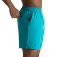 thumbnail image 5 of Mlzmgr Shorts Men Slim Fitted 7 Inch Inseam Spandex Drawstring Shorts Elastic Waisted Ahtletic Casual Shorts with Pockets, 5 of 8
