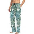 thumbnail image 5 of Tropical Palm Leaves Ghost Pajama Pants, Men's Lounge Pants Light with Drawstring and Pockets, Christmas New Year Birthday Father's Day Gifts, 5 of 7