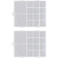 thumbnail image 1 of 2Pcs Nail Art Tools Storage Tray Multiple Grids Organizer Box Salon Storage Box for Girls and Women, 1 of 8