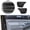 Black, variant on 2X Front Door Panel Armrest Repalcement Leather for Toyota for Tacoma 2005-2015