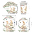 thumbnail image 3 of 140 Pieces Easter Tableware Set Party Supplies Happy Easter Egg Pattern Plates Napkins Forks. Spring Celebration Picnic Tableware Suitable For 20 Guests, 3 of 4